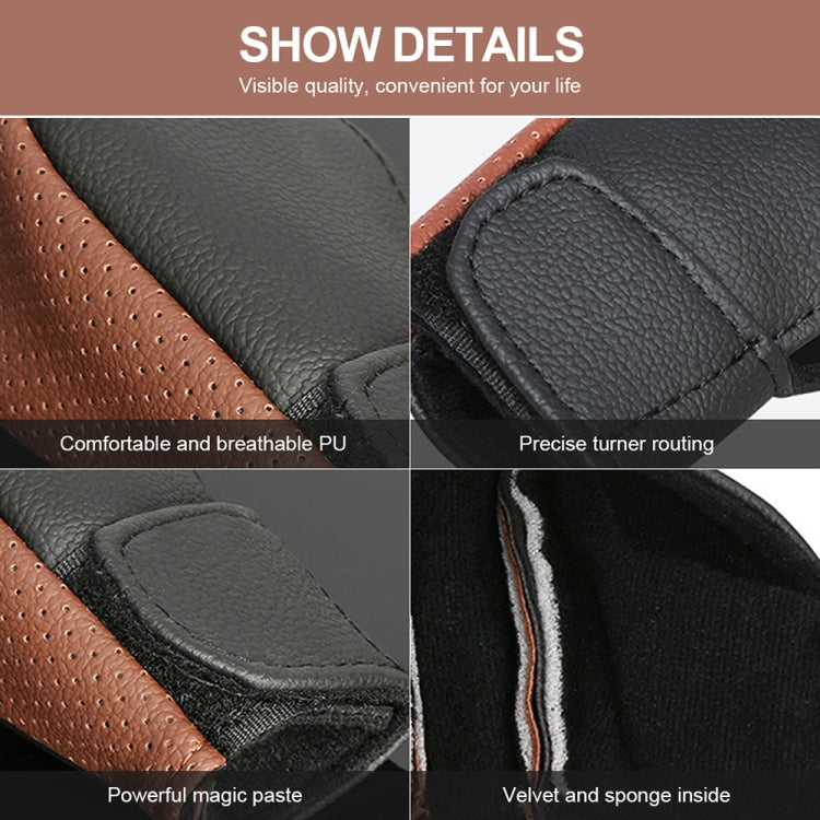 Universal Car Gear Shift Knob Cover Anti-slip PU Leather Protective Cover Universal Car Gear Shift Knob Cover Anti-slip PU Leather Protective Cover